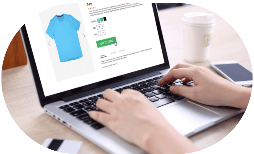 vendita online su sito ecommerce