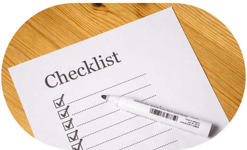 checklist vendita online