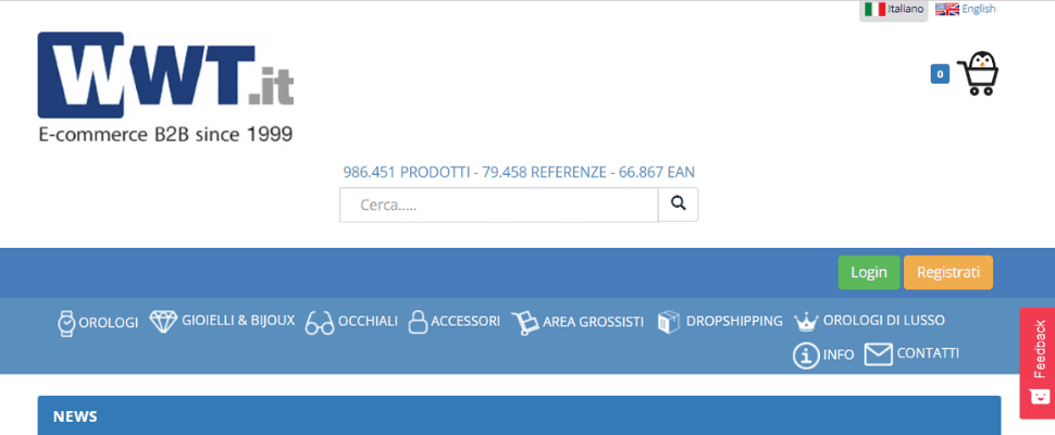 dropshipping fornitori italia - sito wwt