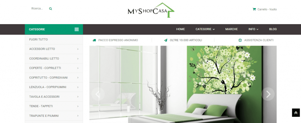 dropshipping fornitori italia - sito myshopcasa