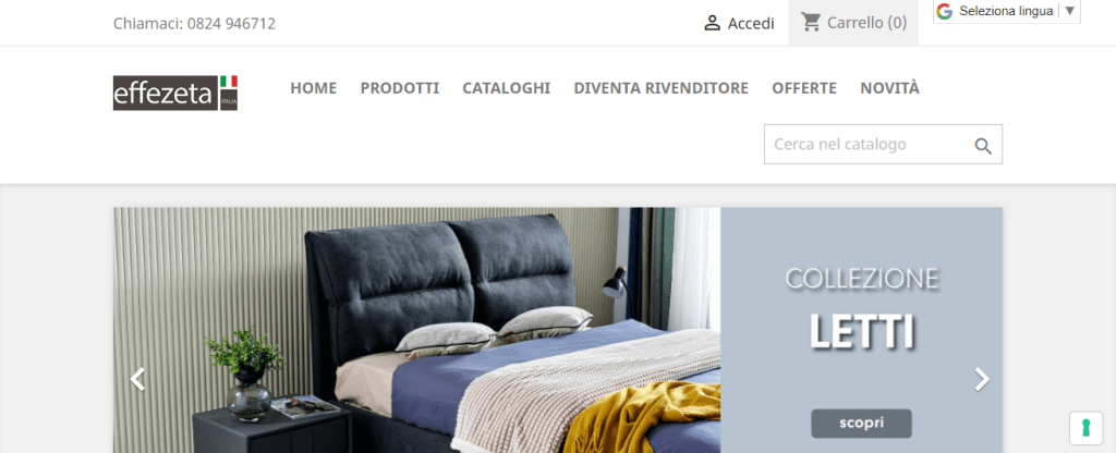 dropshipping fornitori italia - sito effezeta